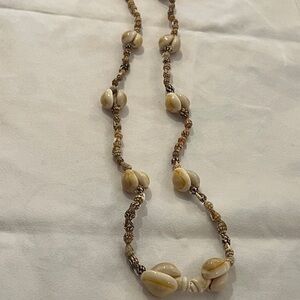 Brown Shell Beaded Necklace